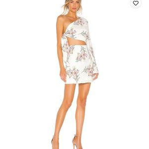 One Sleeve Superdown Floral Romper